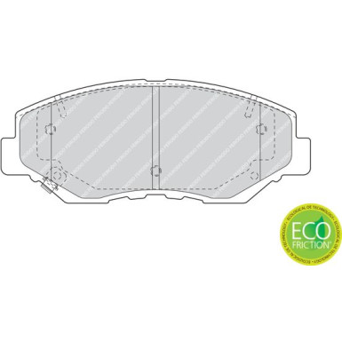 Ferodo | Bremsbelagsatz, Scheibenbremse | FDB1658