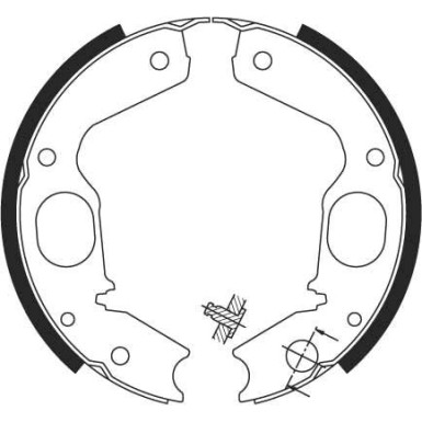 TRW | Bremsbackensatz, Feststellbremse | GS8695