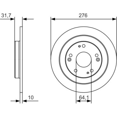 BOSCH | Bremsscheibe | 0 986 479 A92