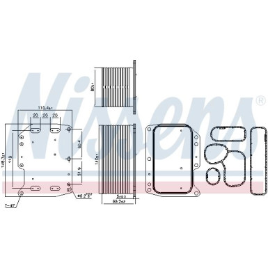 Nissens | Ölkühler, Motoröl | 90922