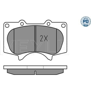 Meyle | Bremsbelagsatz, Scheibenbremse | 025 240 2417/PD