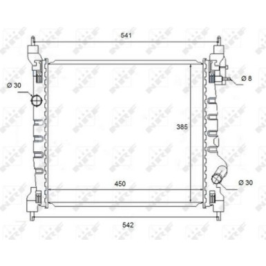 NRF | Kühler, Motorkühlung | 58454