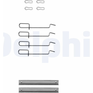 Delphi | Zubehörsatz, Scheibenbremsbelag | LX0113