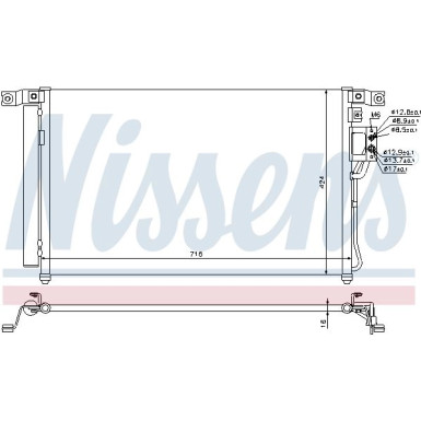 Nissens | Kondensator, Klimaanlage | 940278