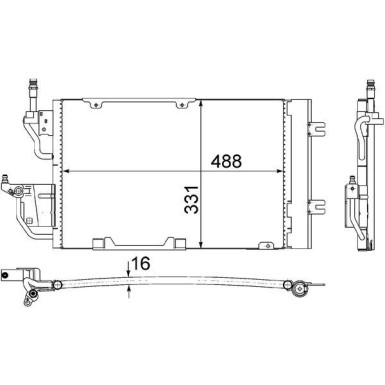 Mahle | Kondensator, Klimaanlage | AC 400 000S