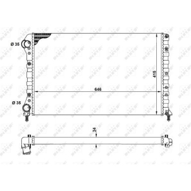 NRF | Kühler, Motorkühlung | 53627