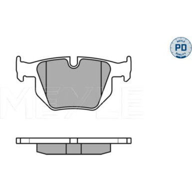 Meyle | Bremsbelagsatz, Scheibenbremse | 025 235 5017/PD