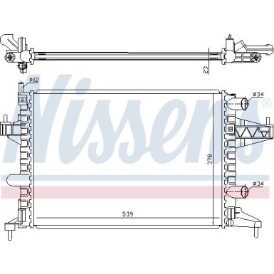 Nissens | Kühler, Motorkühlung | 63007