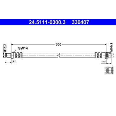 ATE | Bremsschlauch | 24.5111-0300.3