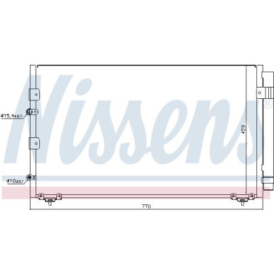 Nissens | Kondensator, Klimaanlage | 94608