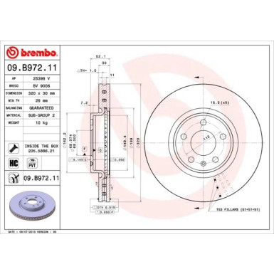 Brembo | Bremsscheibe | 09.B972.11