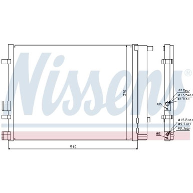 Nissens | Kondensator, Klimaanlage | 940224