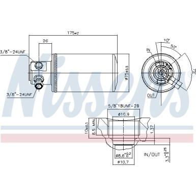 Nissens | Trockner, Klimaanlage | 95230