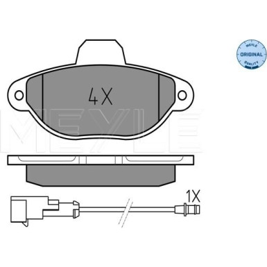 Meyle | Bremsbelagsatz, Scheibenbremse | 025 214 3617/W