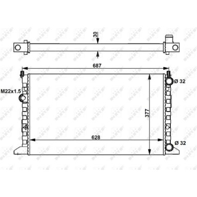 NRF | Kühler, Motorkühlung | 54657