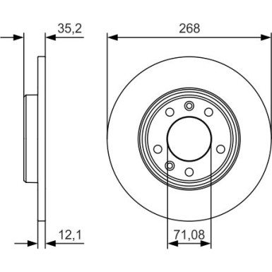 BOSCH | Bremsscheibe | 0 986 479 C24