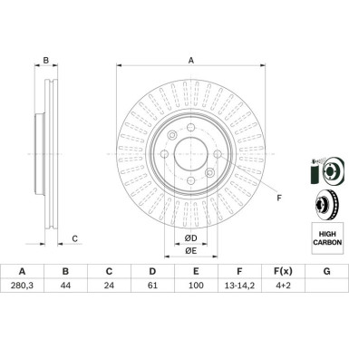 BOSCH | Bremsscheibe | 0 986 478 590