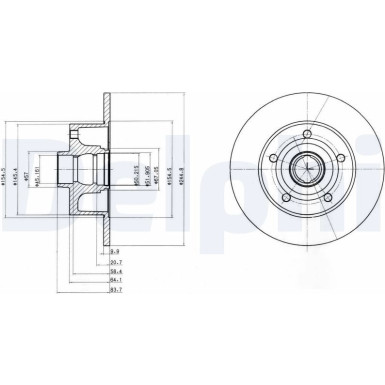 Delphi | Bremsscheibe | BG3030