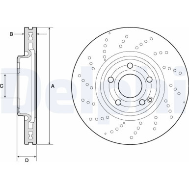 Delphi | Bremsscheibe | BG9189C