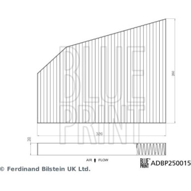 Blue Print | Filter, Innenraumluft | ADBP250015