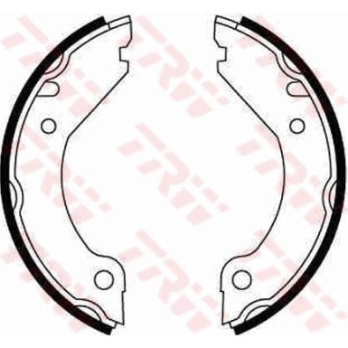 TRW | Bremsbackensatz, Feststellbremse | GS8204