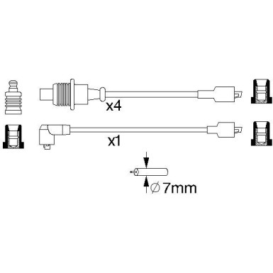 BOSCH | Zündleitungssatz | 0 986 357 128