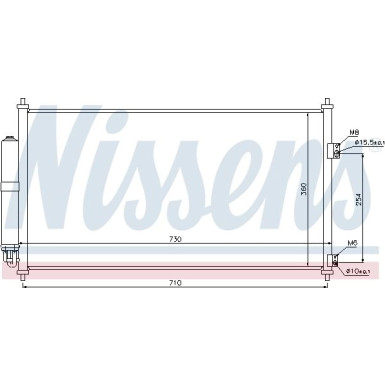 Nissens | Kondensator, Klimaanlage | 94893