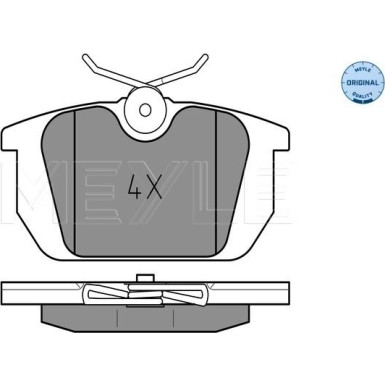 Meyle | Bremsbelagsatz, Scheibenbremse | 025 211 0314