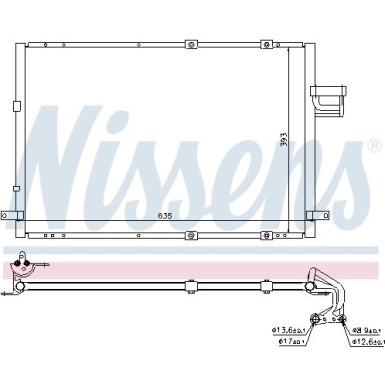 Nissens | Kondensator, Klimaanlage | 94637
