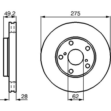 BOSCH | Bremsscheibe | 0 986 478 632