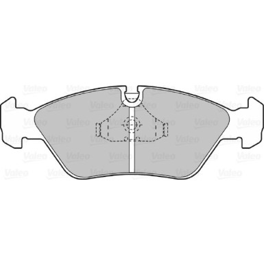 Valeo | Bremsbelagsatz, Scheibenbremse | 598104