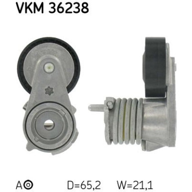 SKF | Spannrolle, Keilrippenriemen | VKM 36238