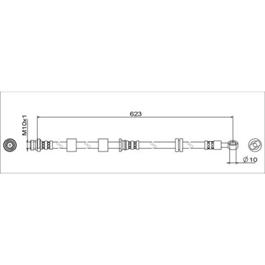 Metzger | Bremsschlauch | 4111742