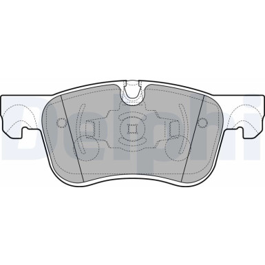 Delphi | Bremsbelagsatz, Scheibenbremse | LP2689