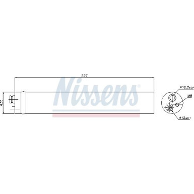 Nissens | Trockner, Klimaanlage | 95453