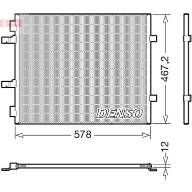 Denso | Kondensator, Klimaanlage | DCN20042