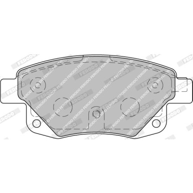 Ferodo | Bremsbelagsatz, Scheibenbremse | FVR1930