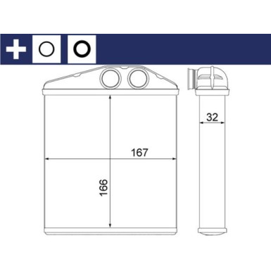 Mahle | Wärmetauscher, Innenraumheizung | AH 6 000S