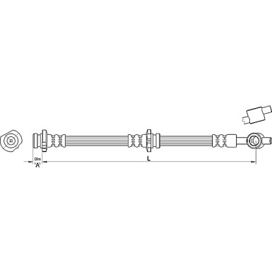 Metzger | Bremsschlauch | 4110383