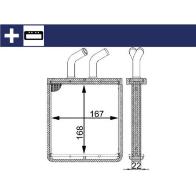 Mahle | Wärmetauscher, Innenraumheizung | AH 55 000S