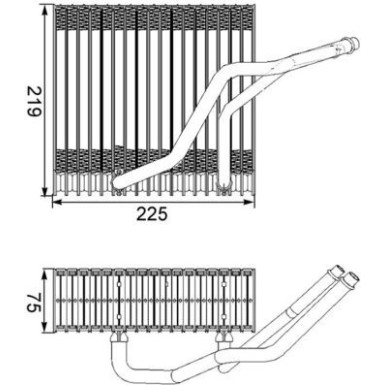 Mahle | Verdampfer, Klimaanlage | AE 38 000S