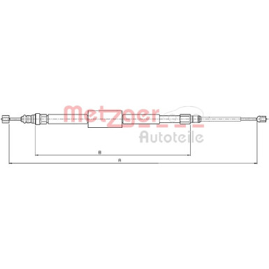 Metzger | Seilzug, Feststellbremse | 10.6687