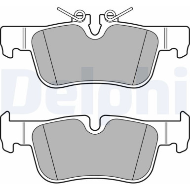 Delphi | Bremsbelagsatz, Scheibenbremse | LP2719