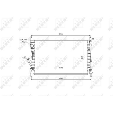 NRF | Kühler, Motorkühlung | 53743