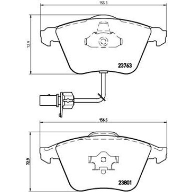 Brembo | Bremsbelagsatz, Scheibenbremse | P 85 084