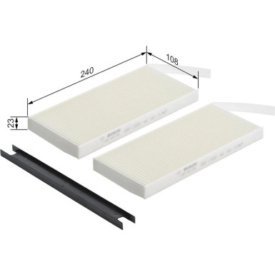 BOSCH 1 987 432 078 Innenraumfilter FILTER+