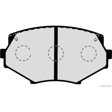 Herth+Buss Jakoparts | Bremsbelagsatz, Scheibenbremse | J3603044