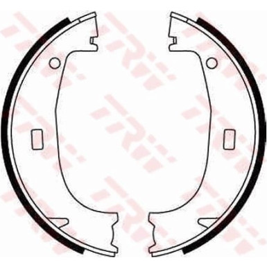 TRW | Bremsbackensatz, Feststellbremse | GS8594