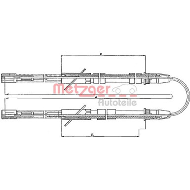 Metzger | Seilzug, Feststellbremse | 10.562
