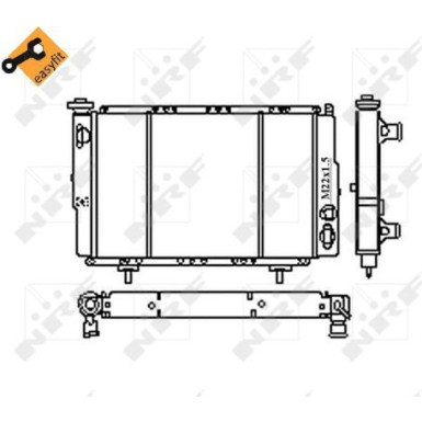 NRF | Kühler, Motorkühlung | 54683
